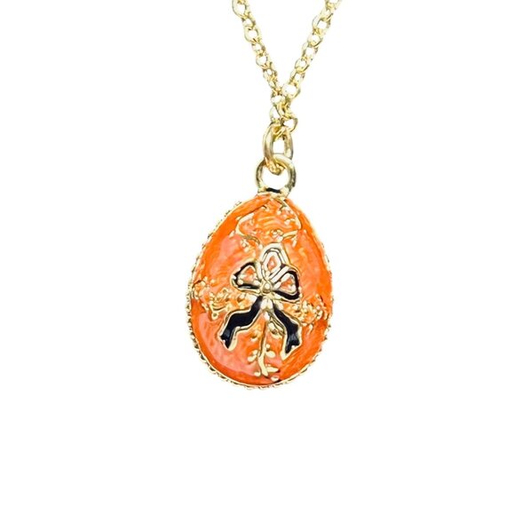 Joan Rivers Imperial Treasures LE Egg Trinket Box With Egg Pendant Necklace 5966 - Picture 7 of 9